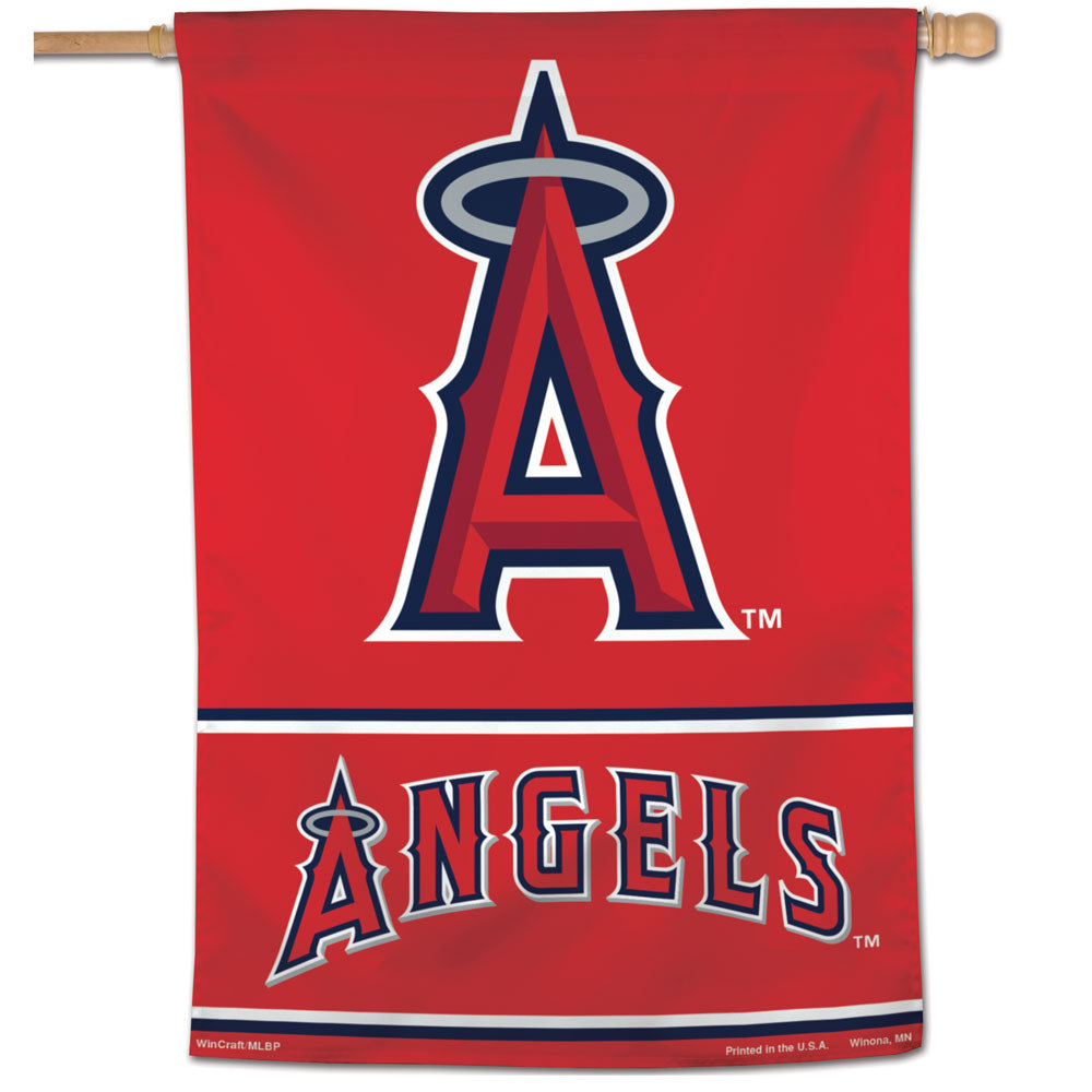 Los Angeles Angels Wordmark Vertical Flag - 28
