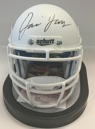 David Long West Virginia Mountaineers Signed WVU White Mini Helmet