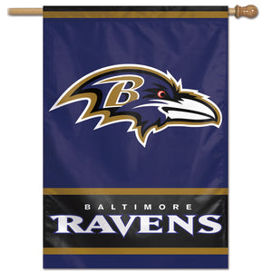 Baltimore Ravens Wordmark Vertical Flag - 28"x40"