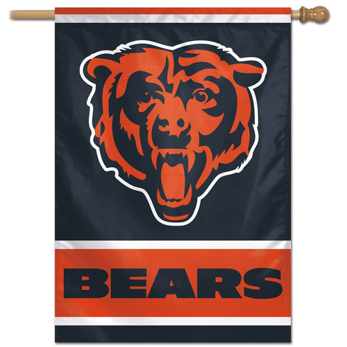 Chicago Bears Wordmark Vertical Flag - 28