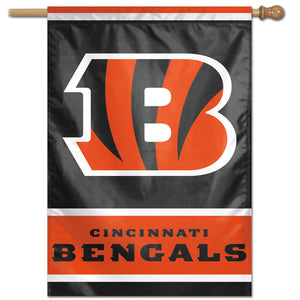 Cincinnati Bengals Vertical Flag - 28"x40"  #1Cincinnati Bengals Wordmark Vertical Flag - 28"x40" 