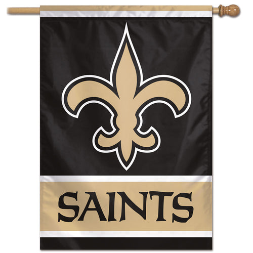 New Orleans Saints Mega Logo Vertical Flag - 28