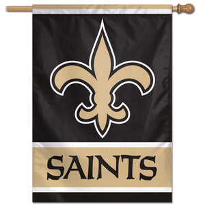 New Orleans Saints Mega Logo Vertical Flag - 28"x40"  #1                                                 