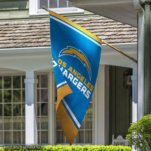 Los Angeles Chargers Wordmark Vertical Flag - 28"x40"