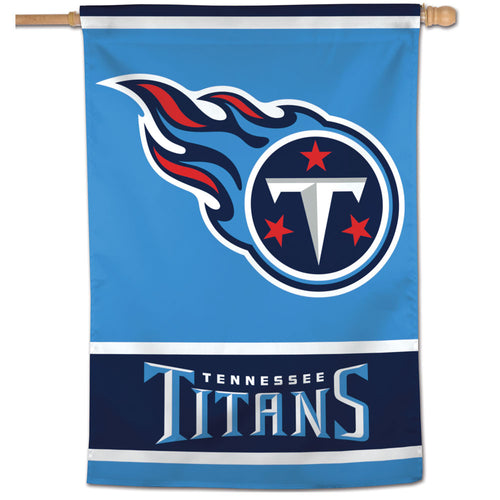 Tennessee Titans Wordmark Vertical Flag 