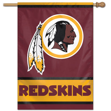 Washington Redskins Wordmark Vertical Flag - 28