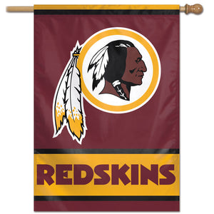Washington Redskins Wordmark Vertical Flag - 28"x40"