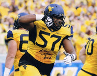 NCAA football memorabilia Adam Pankey WVU signed 8x10 photo from Sports Fanz