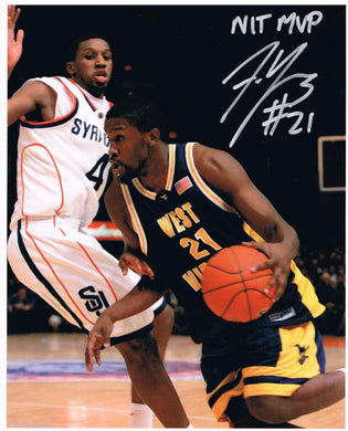 wvu basketball, frank young autograph