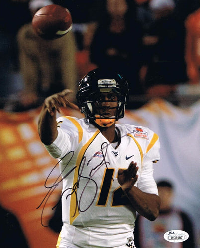 wvu football, geno smith autograph