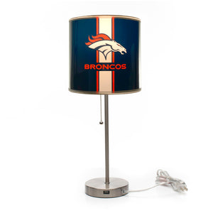 Denver Broncos Chrome Lamp