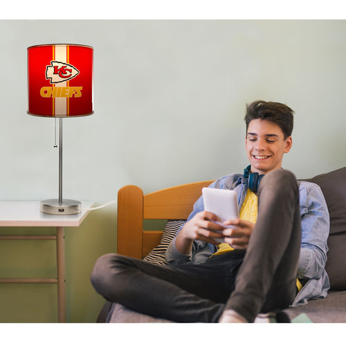 Kansas City Chiefs Chrome Lamp
