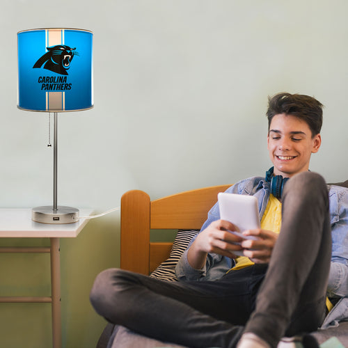 Carolina Panthers Chrome Lamp