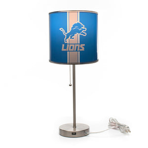 Detroit Lions Chrome Lamp