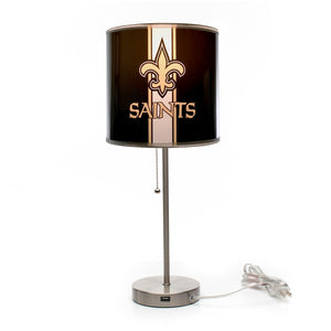 New Orleans Saints Chrome Lamp