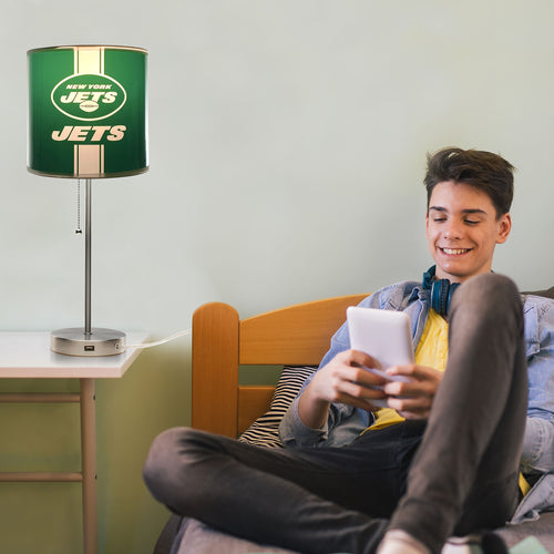 New York Jets Chrome Lamp