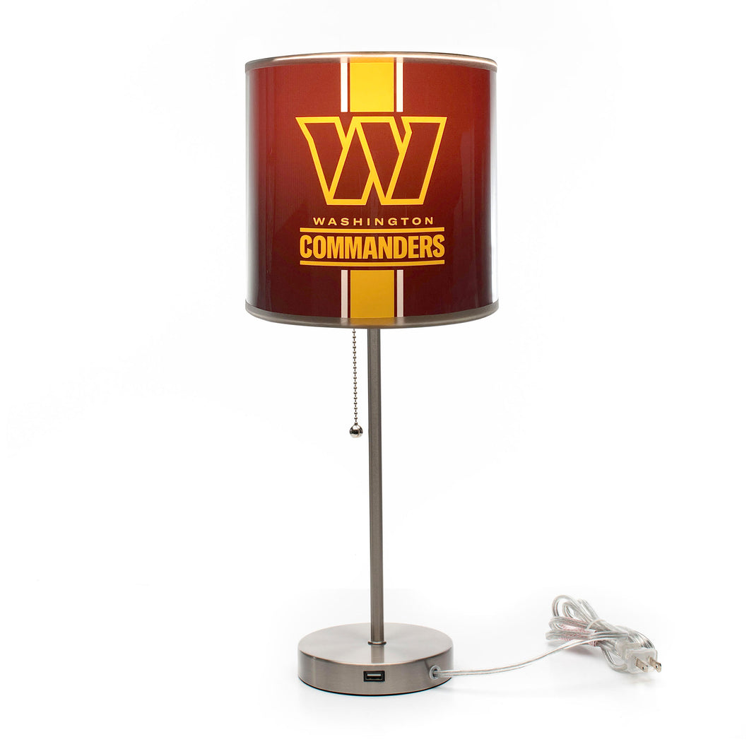 Washington Commanders Chrome Lamp