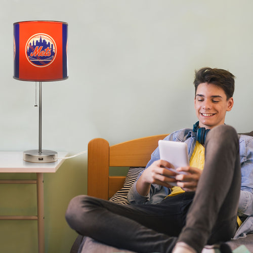 New York Mets Chrome Lamp