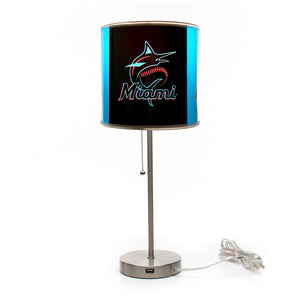 Miami Marlins Chrome Lamp