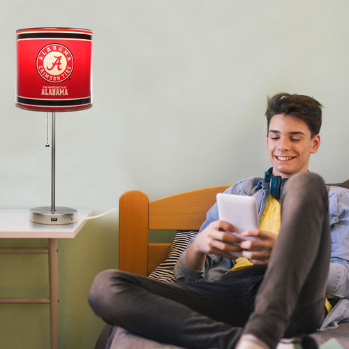 Alabama Crimson Tide Chrome Lamp