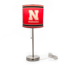 Nebraska Cornhuskers Chrome Lamp