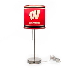 Wisconsin Badgers Chrome Lamp