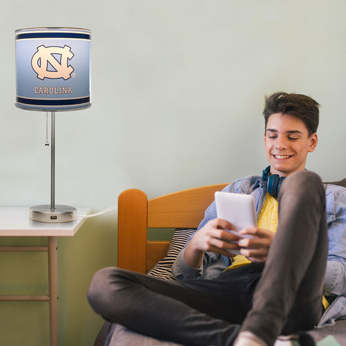 North Carolina Tar Heels Chrome Lamp