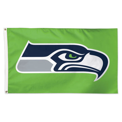 Seattle Seahawks Green Deluxe Flag - 3'x5'
