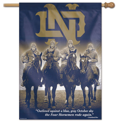 Notre Dame Fighting Irish Four Housemen Vertical Flag - 28