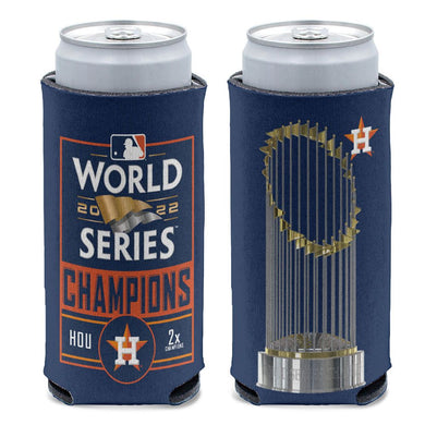 Houston Astros 2022 World Series Champs  Slim Can Cooler Trophy