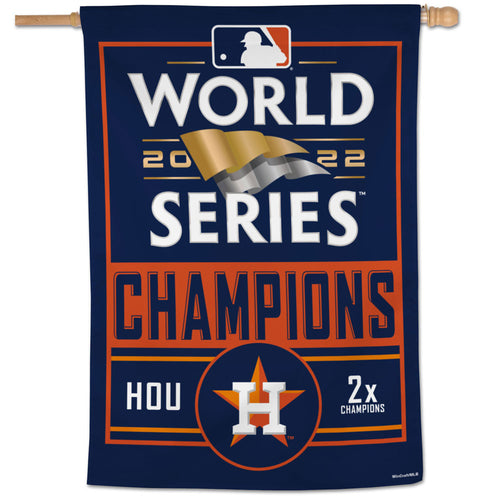 Houston Astros 2022 World Series Champions Vertical Flag - 28