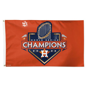 Houston Astros 2022 World Series Champions Deluxe Flag - 3'x5'