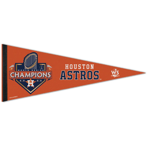 Houston Astros 2022 World Series Champs Locker Room Official On-Field Celebration Pennant -12'' x 30''