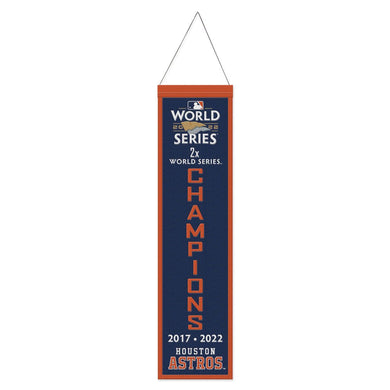 Houston Astros 2022 World Series Champions Wool Banner - 8