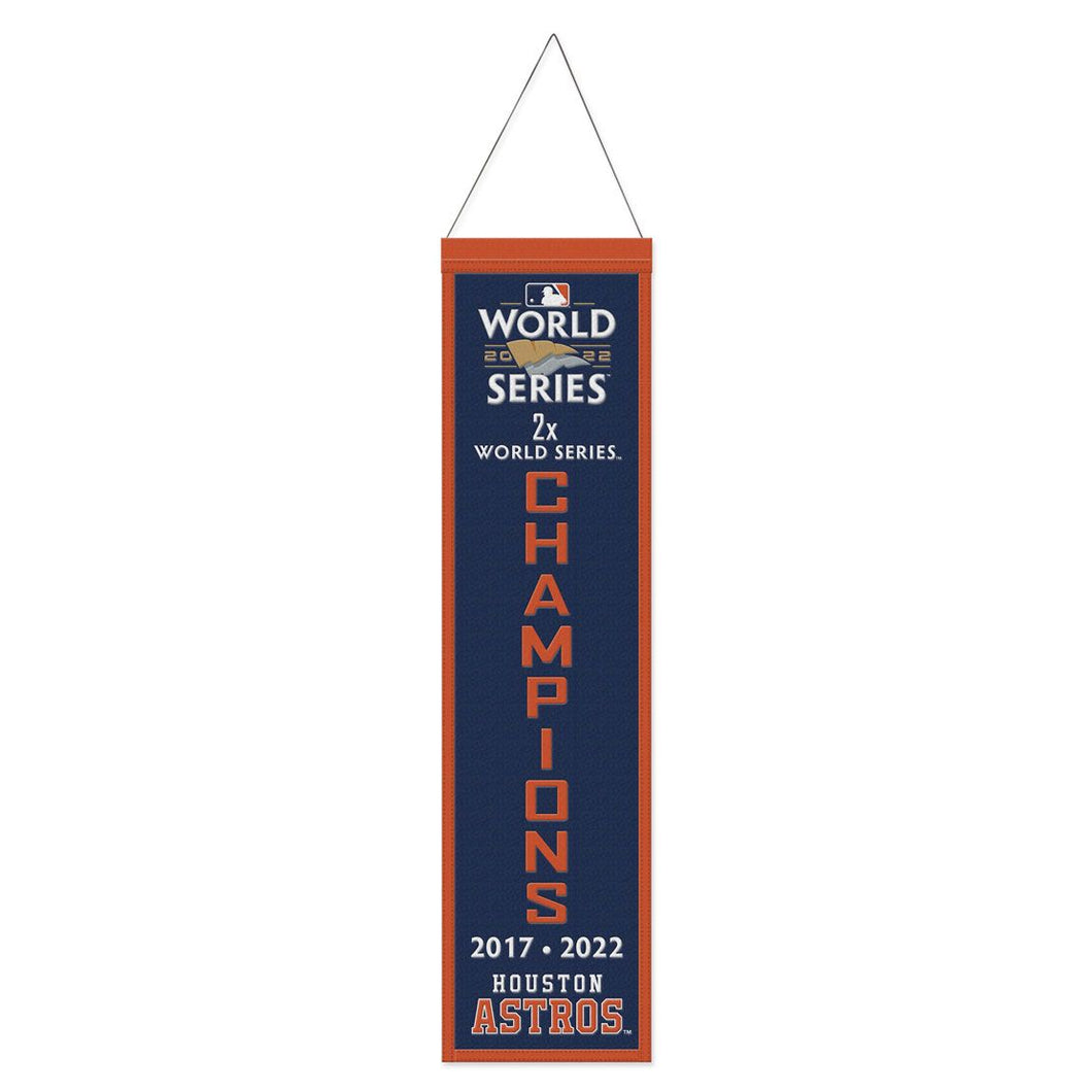 Houston Astros 2022 World Series Champions Wool Banner - 8