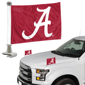 Alabama Crimson Tide Team Ambassador Car Flags Set of 2