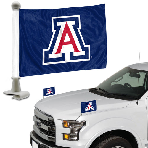 Arizona Wildcats Team Ambassador Car Flags Set of 2