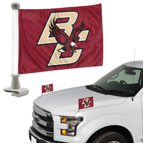 Boston College Eagles Team Ambassador Car Flags Set of 2