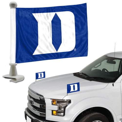 Duke Blue Devils Team Ambassador Car Flags Set of 2