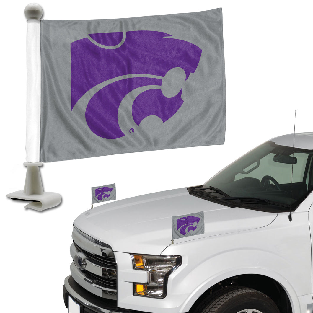 Kansas State Wildcats Team Ambassador Car Flags Set of 2