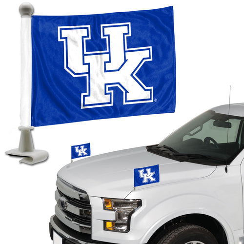 Kentucky Wildcats Team Ambassador Car Flags Set of 2