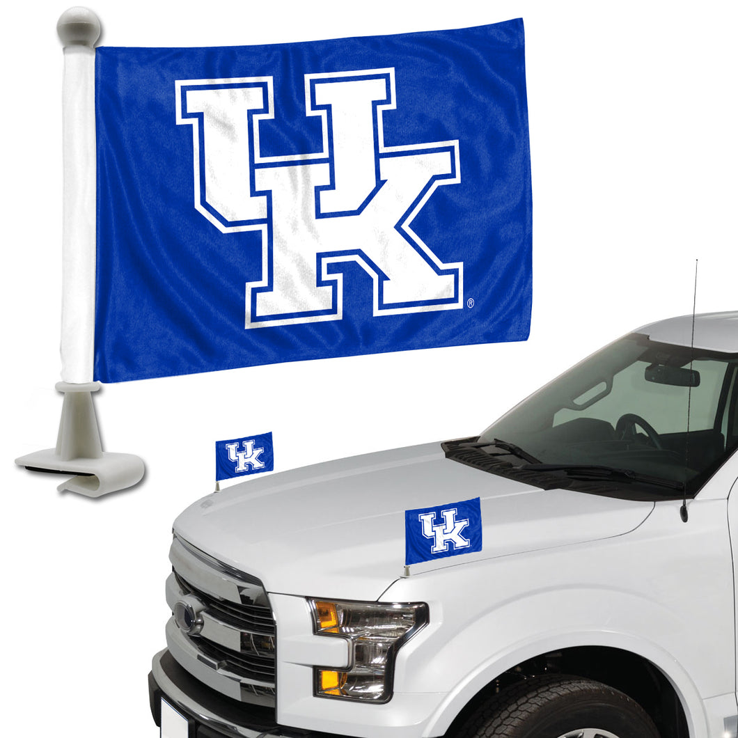 Kentucky Wildcats Team Ambassador Car Flags Set of 2