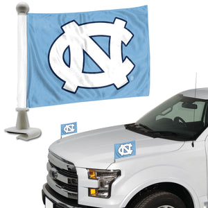 North Carolina Tar Heels Team Ambassador Car Flags Set of 2