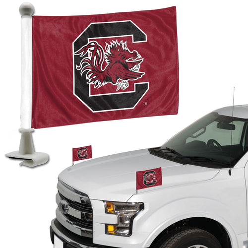 South Carolina Gamecocks Team Ambassador Car Flags Set of 2