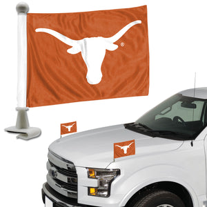 Texas Longhorns Team Ambassador Car Flags Set of 2