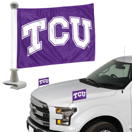 TCU Horned Frogs Team Ambassador Car Flags Set of 2