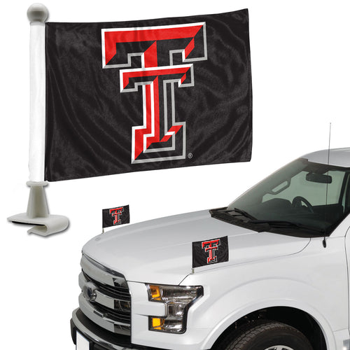 Texas Tech Red Raiders Team Ambassador Car Flags Set of 2