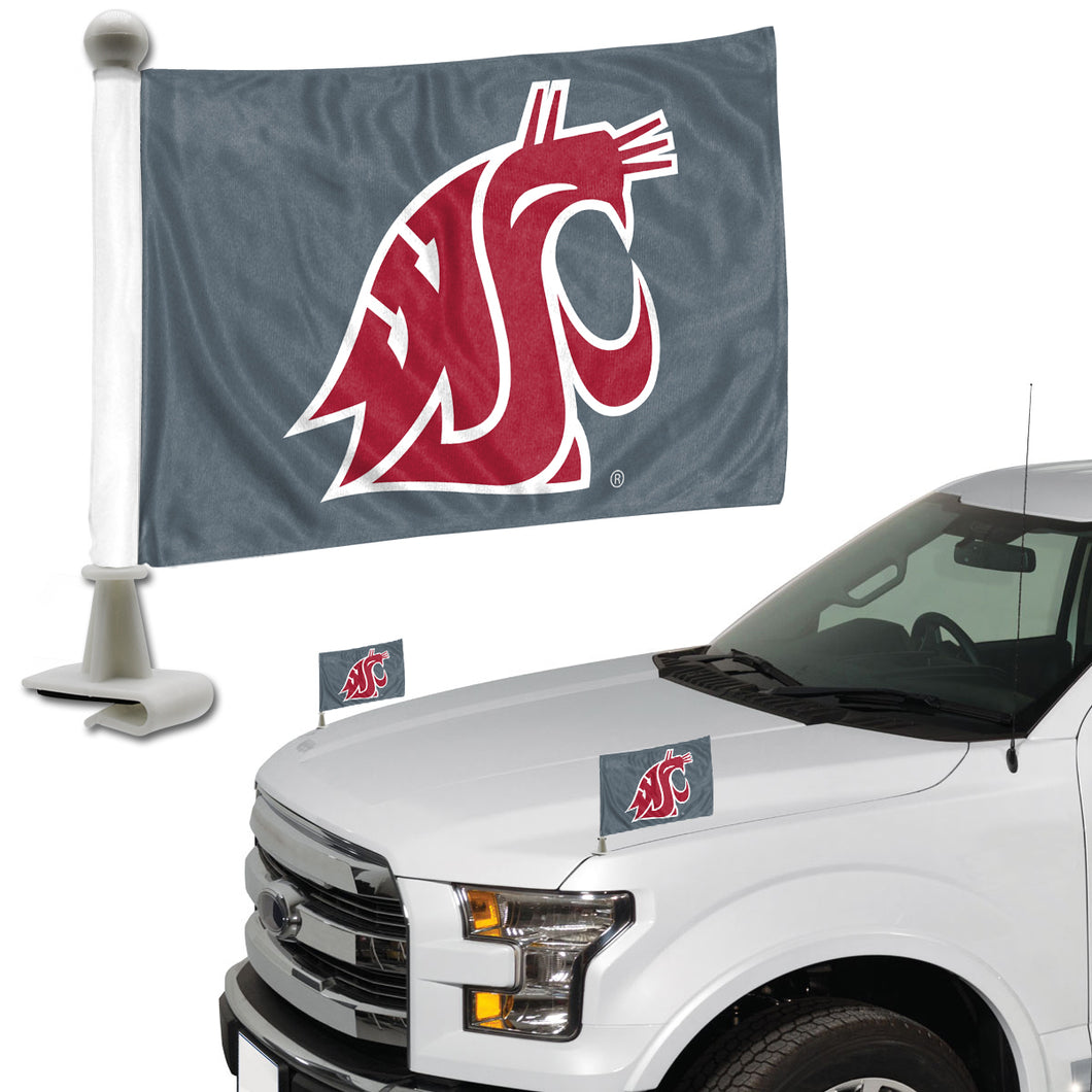 Washington State Huskies Team Ambassador Car Flags Set of 2