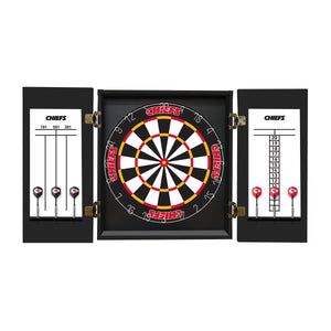 Kansas City Chiefs Fan's Choice Dartboard Set
