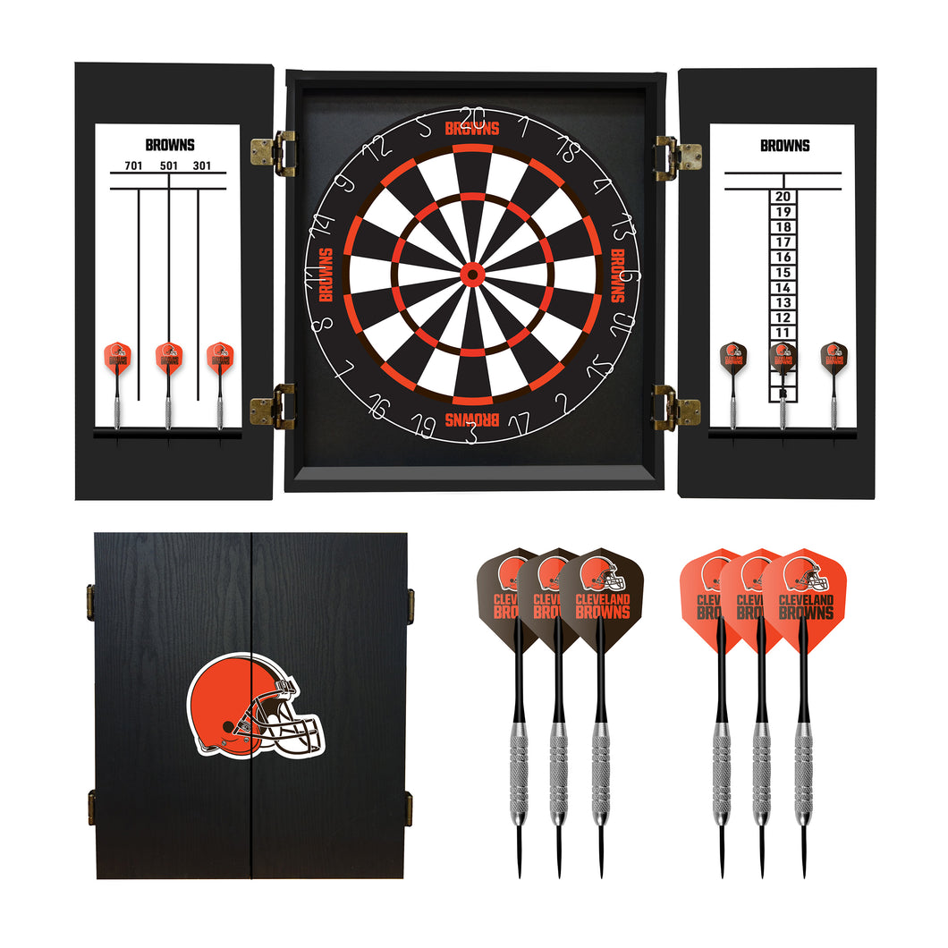 Cleveland Browns Fan's Choice Dartboard Set